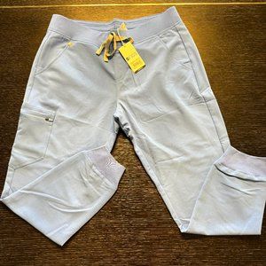 NWT Figs Women's Zamora Joggers Ceil Blue Size L